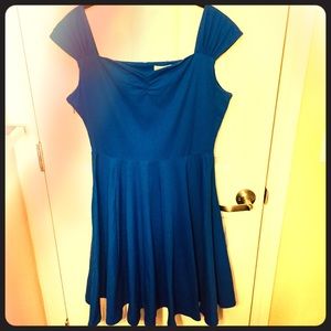 1950’s Vintage Style Blue Midi Swing Dress
